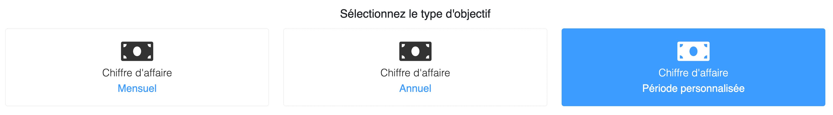Création de nouveaux objectifs