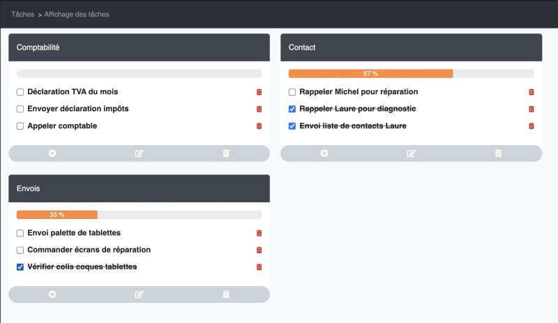 Liste de tâches